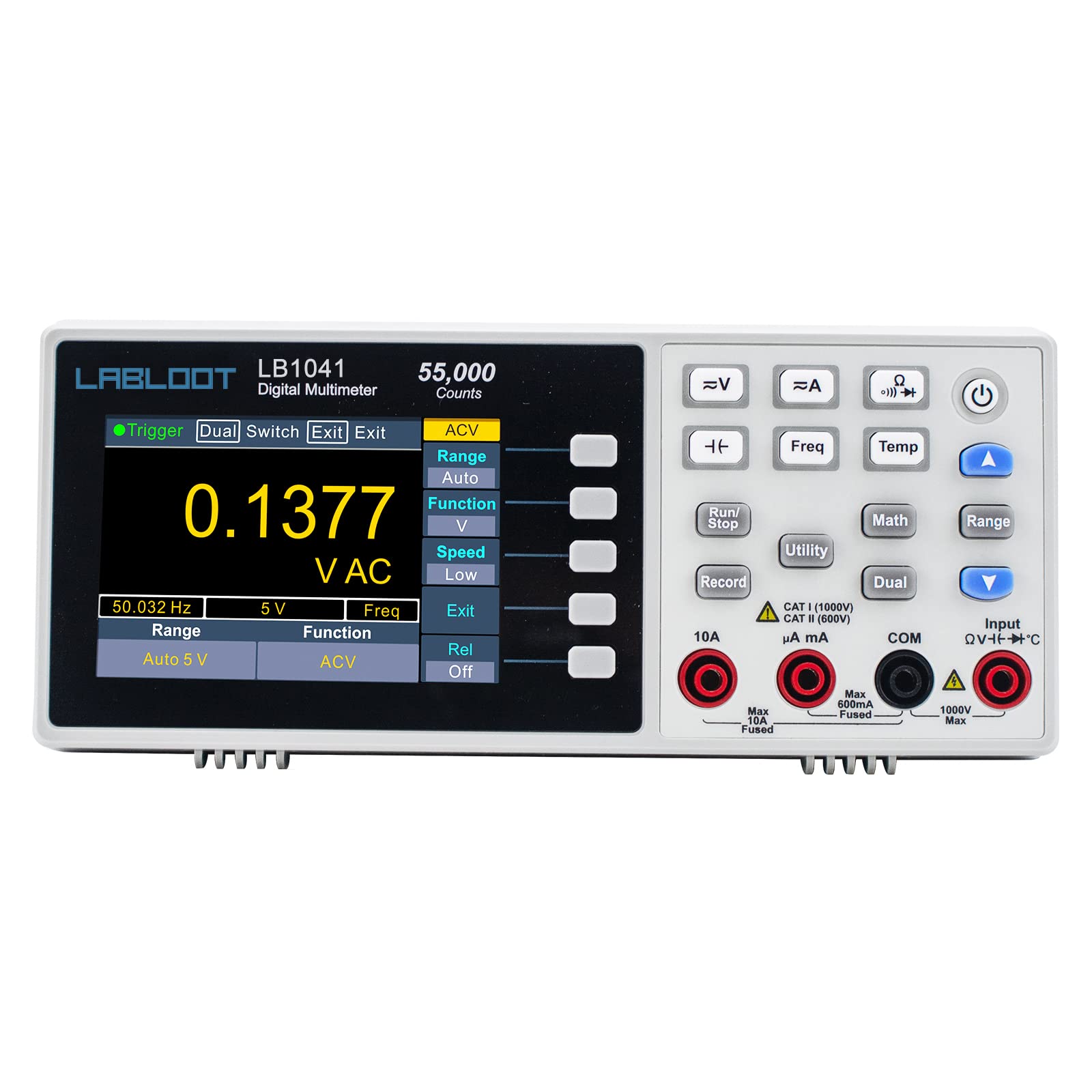 Labloot LB1041 USB Digital Multimeter, 3.7Inch LCD Screen 55000